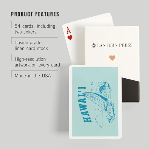 Lantern Press Juego de Cartas Poker Hawaii Artístico miniatura 3