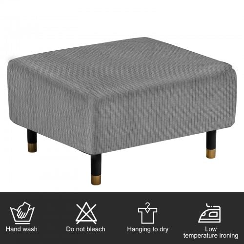 rivestimento per sgabello, quadrato, protezione universale per divani e pouf (80-100 cm)