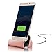Produktbild ONX3 Rose Gold Tischladestation USB TYP C Basisstation Datensynchronisation Ladestation Dockingstation Kompatibel mit HomTom H10