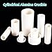 99% Alumina Cylindrical Crucible - High-Temperature Al2O3 Ceramic Crucible for Industrial Applications(2mlx30x5mmx1pcs)