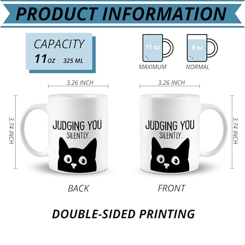 Taza de Cerámica Negra para Café de 11 Onzas miniatura 7