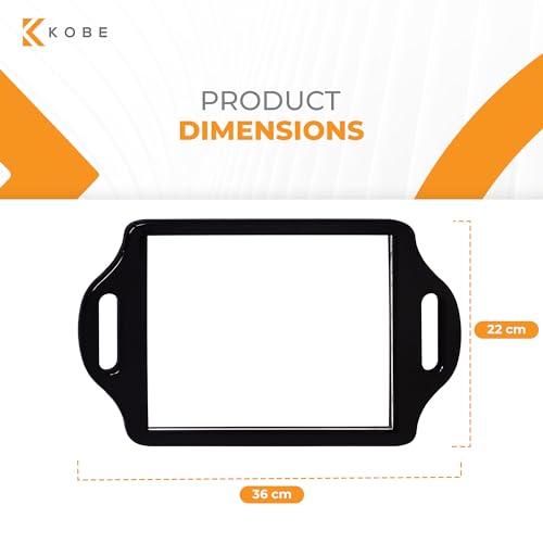 Kobe Regent Street - Professional Hairdresser's Two-Handled Salon Back held Mirror, ideal for home or salon use, lightweight and easy to hold and store, Ideal hand held mirror. - Image 4