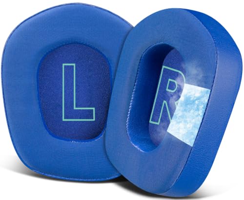 Image of SOULWIT Cooling Gel Earpads Replacement for Logitech G733 /G535 /G335 Lightspeed Wireless Gaming Headset, Ear Pads Cushions with Comfort Noise Isolation Foam - Blue
