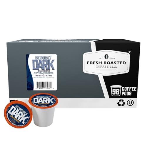 Fresh Roasted Coffee, Seriously Dark Decaf Artisan...