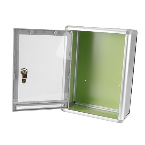 DIYEAH 1 Set Scatola Postale Trasparente Muro con Serratura Contenitore per Reclami per Uffici e Scuole Design Pratico e Facile da Capacità Ampia per Riviste e Buste