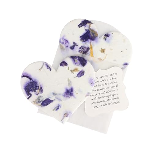 Set of 24 Purple Heart Seed Paper – Writable &