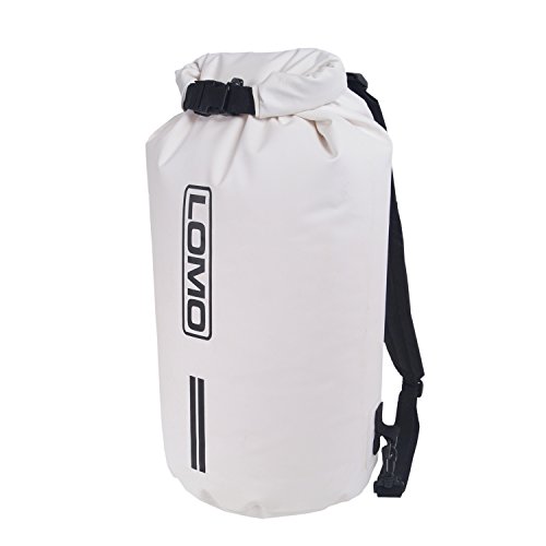 Lomo  20L Mochila seco bolsa impermeable seco Roll Top Bag- color blanco