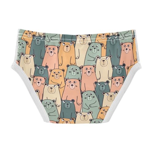 Boys' Underwear Cotton Little Boys Vintage Bear Briefs Soft Toddler Underwear 2T-8Y2