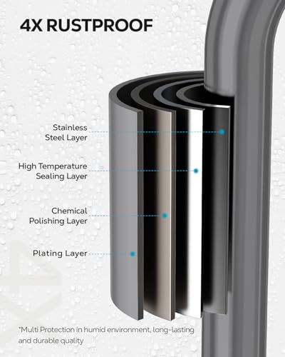 image for Nieifi Bar Soap Holder for Shower Wall with 4 Hooks, Stainless Steel A