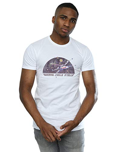 Star Wars Men's Italian Title X-Wing T-Shirt White XXX-Large