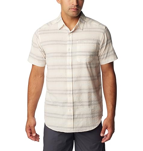 Columbia Rapid Rivers Novelty Manches courtes Seersucker Blanc XL