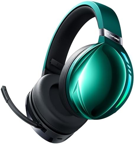 KOFIRE UG-06 Gaming Headset, 2.4GHz Bluetooth Gaming Headphones with 3D Stereo Sound (Blue)