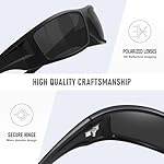 Polarized Sports Sunglasses for Men Women Unbreakable Frame Cycling Fishing Wrap Around Sunglasses UV400 Protection - Image 4