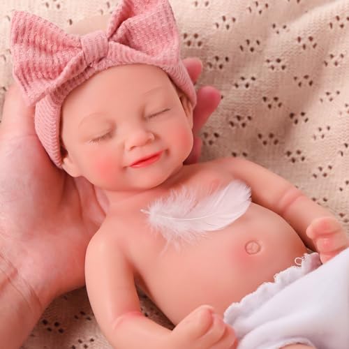 Muñeca Reborn de Silicona Realista de 12 Pulgadas miniatura 5