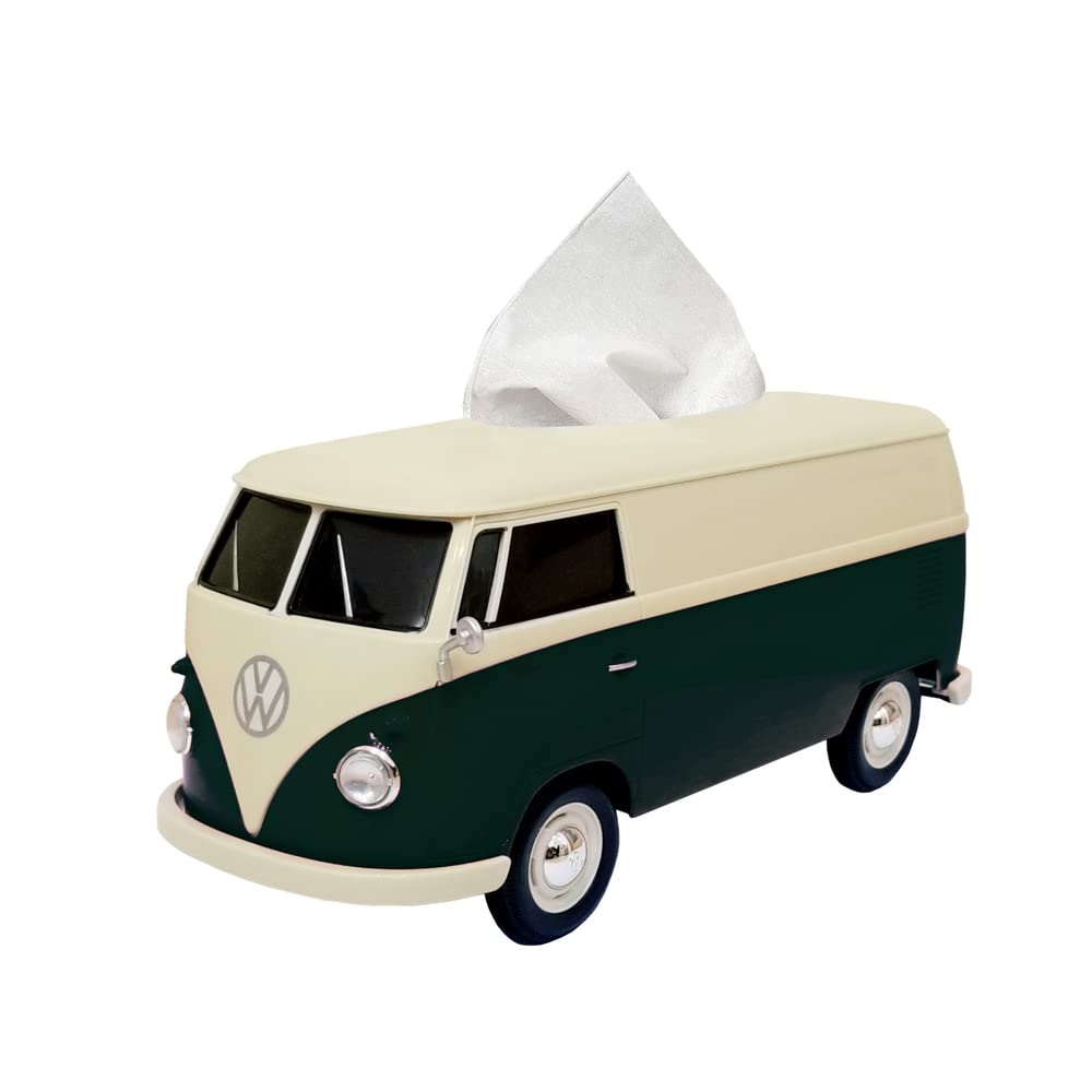 Amazon｜VW T1バス ティッシュケース ツートーンダークグリーン