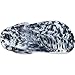 Crocs Unisex-Adult Classic Marbled Clogs, White/Black, 5 Women/3 Men