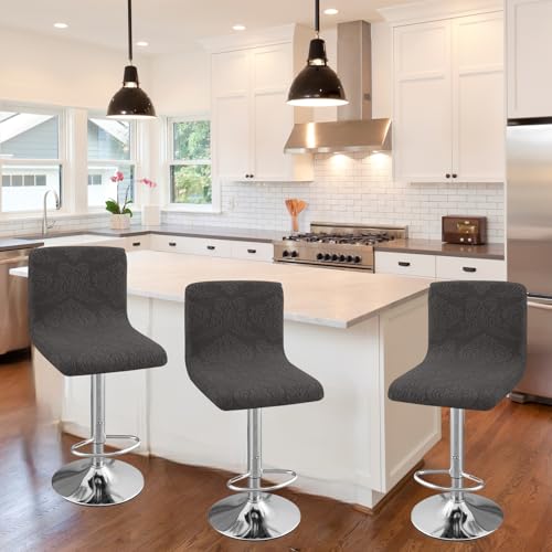 Image of Chair Covers Bar Stool Cover 2pc Bar Chair Cover Swivel Bar Stool Slipcover