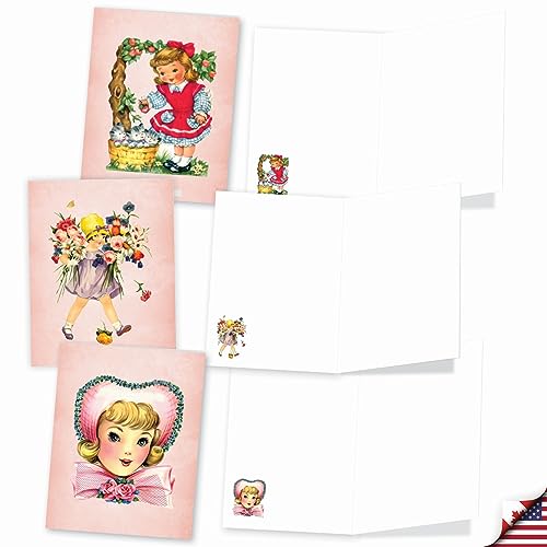 Lot de boîtes de notes vierges 10x13 cm cartes correspondance vintage - 3