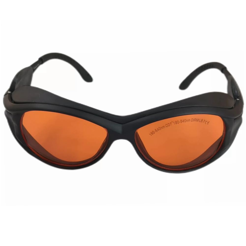Lunettes de sécurité EP-3-2 190-540 nm OD7+ à large spectre d'absorption continue Lunettes de protection laser