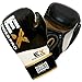 Excalibur MAXXUS Boxhandschuhe Thunder Pro - 10oz / 12oz / 14oz, Klettverschluss, PU Leder, Schwarz - Boxing Gloves, Sparring Training, Boxsack Punchinghandschuhe, Kickboxen, MMA, Muay Thai
