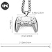 Merouk lced Out Game Controller Necklace for Boys, Cool Style Hip Hop Chain Pendant, Birthday Christmas Valentines Graduation Gifts For Son, Grandson, Girls, Men, Women and Friends