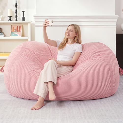 Image of 5FT Bean Bag Chair 5'Giant Bean Bag Chairs with Adults, Large Beanbag Chair