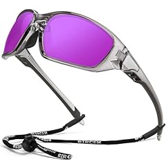 D-transparent Gray Frame Purple Lens