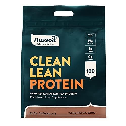 Erbsenprotein Pulver von Nuzest - Clean Lean Protein - Natürlich - Veganer Proteinshake - Pflanzenbasiert, Kalorienarm & Kohlenhydratarm - Glutenfrei - Milchfrei