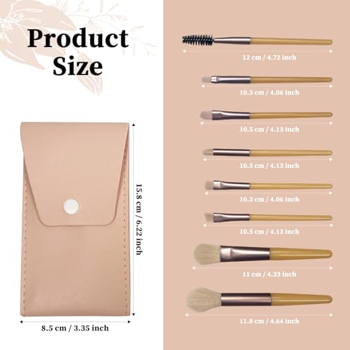 Make Up Brushes Set of 8, Professional Foundation Concealers Powder Blush Blending Face Eye for Travel,Suitable for daily use and travel, it is convenient to carry. - Image 3