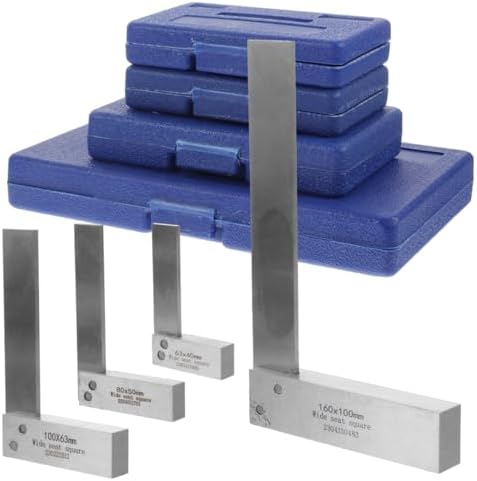 Engineering Set Square Ruler Tofficu Square Tool Set Machinist Square Set for Carpenter and ...