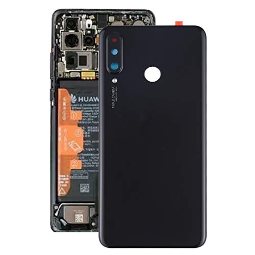 Tapa trasera Huawei P30 Lite 48MP blanca para sustituir carcasa rota con lente
