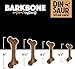 Pet Qwerks Dinosaur BarkBone - Nylon Dog Bone for Tough Chewers -Real Bacon Flavor