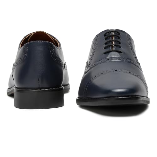Image of LOUIS STITCH Formal Lace Up Shoes for Men | Handcrafted Italian Leather Mens Oxford Shoes| RXOX