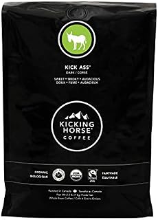 Kicking Horse Coffee, Kick Ass, Dark Roast, Whole Bean, 2.2 Pound - Certified