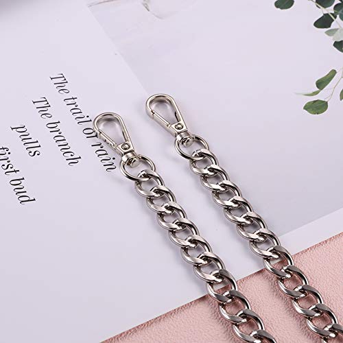 Corrente de bolsa de metal de 120 cm para alça de bolsa de ombro feminina DIY alças de substituição,