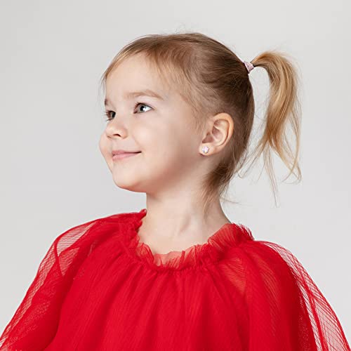 925 Sterling Silver Multicolor Enamel Cupcake Stud Earrings for Little Girls and Preteens 10mm - Sweet Cupcake Earrings for Young Girls Birthday Gifts - Fashionable Jewelry for Girls2