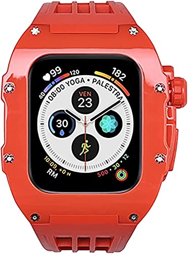 Kit de modification luxe boîtier rigide et bracelet silicone pour Apple Watch Ultra