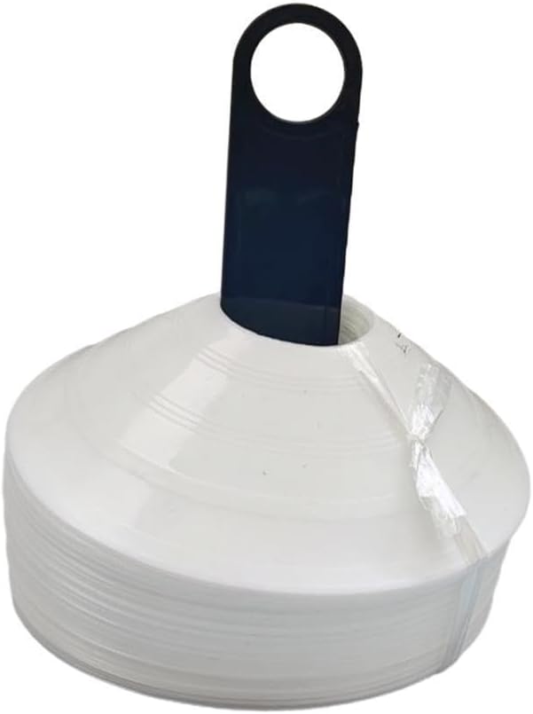 50 Pack Soccer Training Cones - Assorted Colors, White