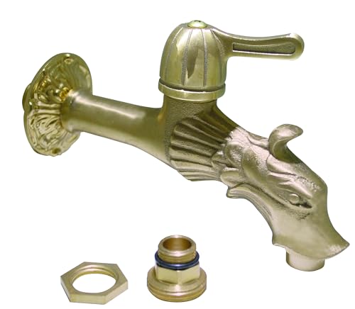 Boutté 2158001 205T Robinet de fontaine tête de dragon 1/4 tour mâle 15 x 21