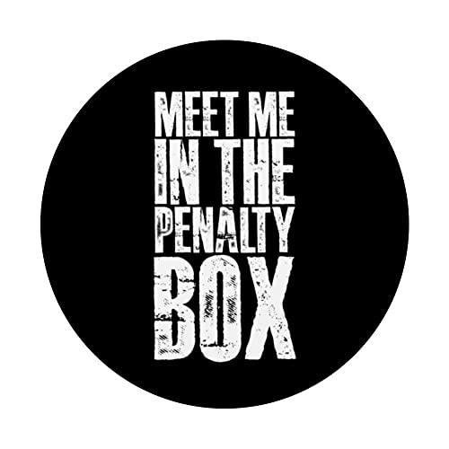 Meet Me In The Penalty Box PopSockets Swappable PopGrip, Black - Image 3
