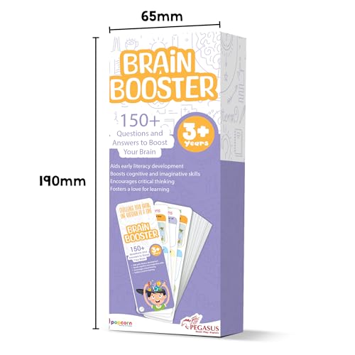 Image of popcorn Games & Puzzles Brain Booster Who, What, Where?|150+ Visual Question| Early Learning Cards for Cognitive Skills |Interactive Q&A for 2+ Years Kids Children | Gifting