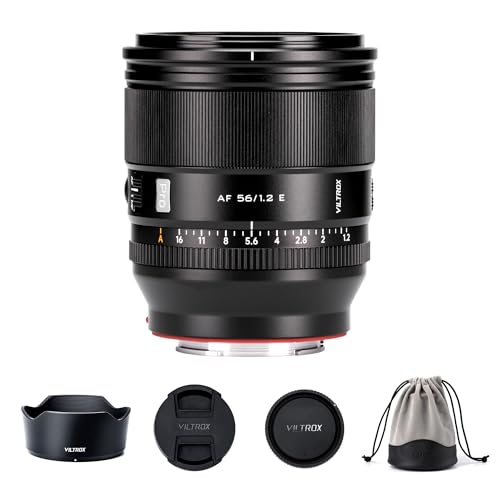 Image of VILTROX 56mm F1.2 Pro E Mount Lens, 56mm f /1.2 Autofocus Large Aperture APS-C Prime Lens Compatible with Sony E-Mount Mirrorless A7SIII A7III A7RIII A7IV A7RIV A9 A1 FX3 A7RV ZVE1 A7CR A7CII A93