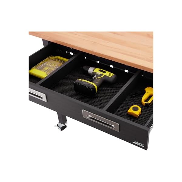 Seville-Classics-UltraGraphite-Wood-Top-Workbench-on-Wheels-with-Sliding-Organizer-Drawer-Table-48-Graphite Seville-Classics-UltraGraphite-Wood-Top-Workbench-on-Wheels-with-Sliding-Organizer-Drawer-Table-48-Graphite