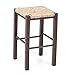 Tabouret en bois, paille 50 cm