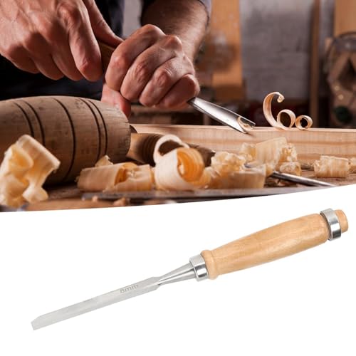 Bevel Edge Chisel 8mm Wood Chisel Set Chrome Vanadium Steel Ergonomic Beech Handle Woodworking Tool for Furniture Making - Image 3