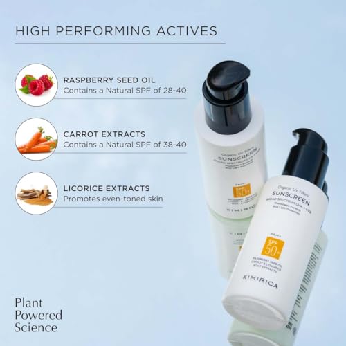 Image of Kimirica Everyday Glow Sunscreen with SPF 50+ PA+++ | Broad Spectrum Protection with organic UV filters | Lightweight cream leaves no white cast | Suitable for every skin type,100ml