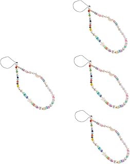 OSALADI 4 Peças De Alças Para Celular Pingente Fofo De Telefone Pulseira De Corrente De Telefone Cordão De Telefone Com Contas Cordão De Pulso Cordão De Pulso Fofo Para Pulseira De