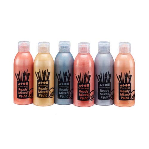 Ready Mixed Paint Single Metallic Colours 300ml Bottle