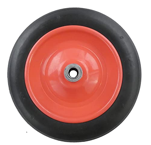 BPA Ersatzreifen Ersatzrad Schubkarrenrad | Vollgummi | 3.50-6 Pannensicher | Rot Cover