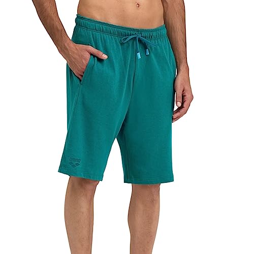 ARENA Bermuda Solid Unisex Shorts, Mens Womens Comfy 100 Percent Cotton Jersey Sweat Shorts Drawstring Deep Side Pockets